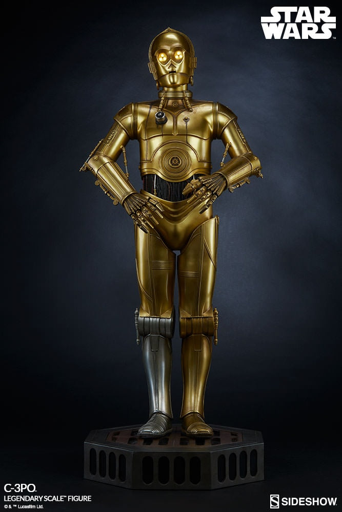 C-3PO Legendary Scale™ Figure by Sideshow Collectibles (displayed)